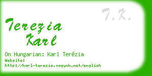 terezia karl business card