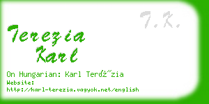 terezia karl business card